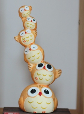 龙虎作陶制叠罗汉造型寓意美好