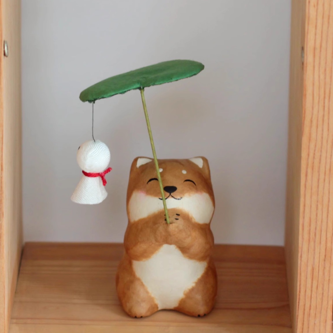 日本进口龙虎作堂和纸创意汽车载摆件办公桌家居可爱猫咪兔礼物品 - 图2