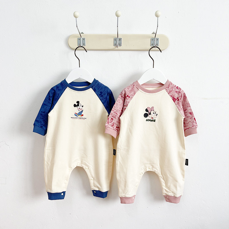 婴儿连体衣春秋季新生儿ins风衣服纯棉睡衣纯棉早秋宝宝哈衣爬服,淘宝优惠券,粉丝福利购,淘宝优惠卷