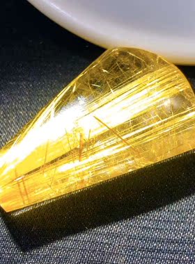 天然石头钛晶花宝石包裹体水晶原石柱吊坠