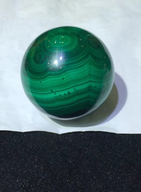 好货福利象形精美天然孔雀石天眼球把玩摆件