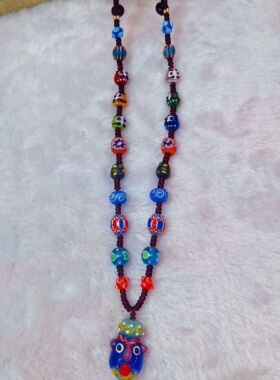 原创设计编织手链私人订制秋冬琉璃毛衣链腓尼基守护神毛衣链