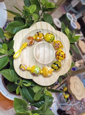 山水名物珠手链diy金色达摩腓尼基守护神娃娃秋冬夏琉璃手链