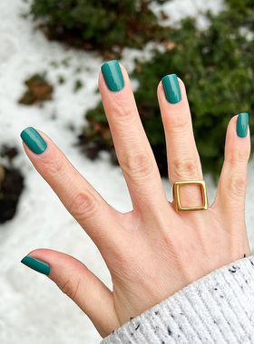essie免烤8f油性指甲油显白蓝绿