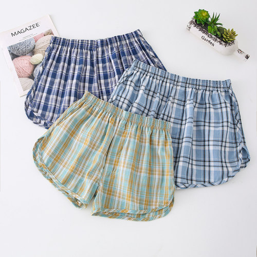 中老年人内裤梭织棉布男士内裤宽松不贴身男胖子短裤阿罗裤家居裤 - 图2