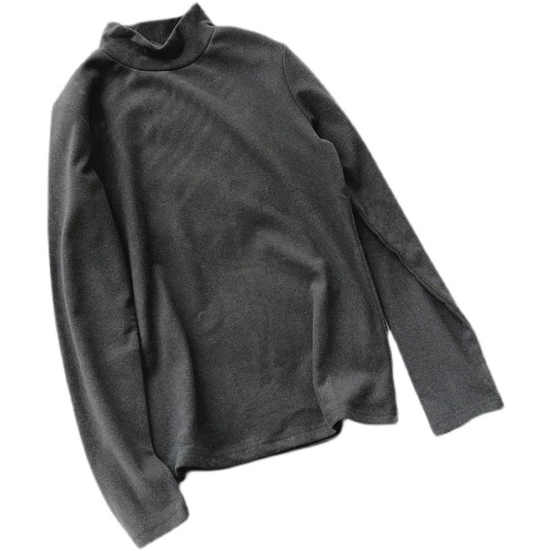 温柔软绵半高领加绒加厚德绒打底衫女内搭长袖t恤百搭显瘦上衣冬,淘宝优惠券,粉丝福利购,淘宝优惠卷