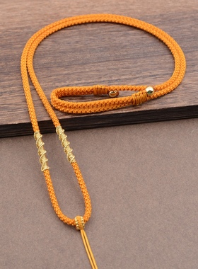 手工编织项链吊坠男女