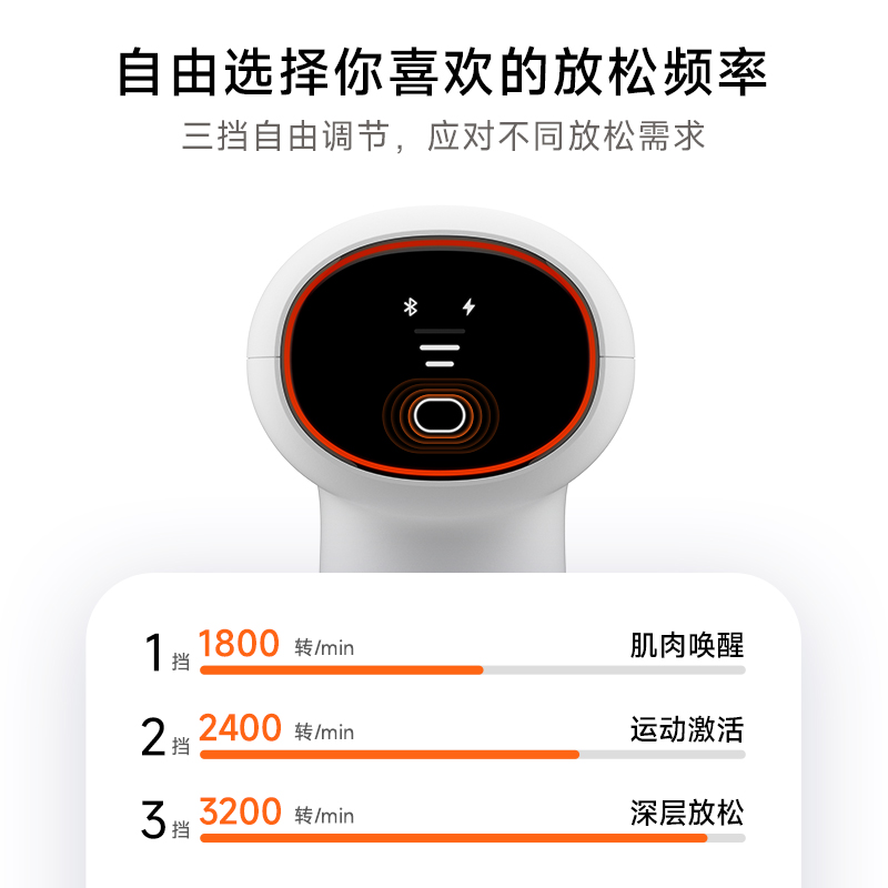 云麦智能筋膜枪PB2专业深层肌肉放松按摩器高频震动颈膜枪静音 - 图2