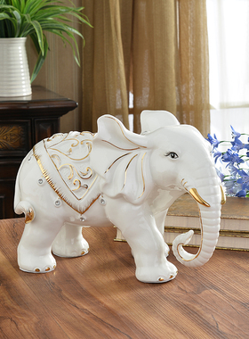 招财镇宅吉祥大象摆件样板房家居客厅电视柜门厅玄关风水桌面摆设
