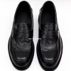 DBFIT cowhide washed four-season commuting loafers increased thick sole casual soft surface distressed micro-pleated men's derby shoes