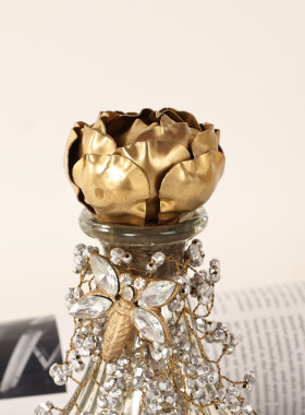 法式公主复古香水瓶子玻璃摆件香薰瓶子装饰样板间梳妆台软装摆设