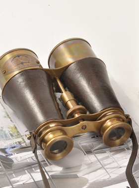欧式进口黄铜望远镜实用装饰摆设