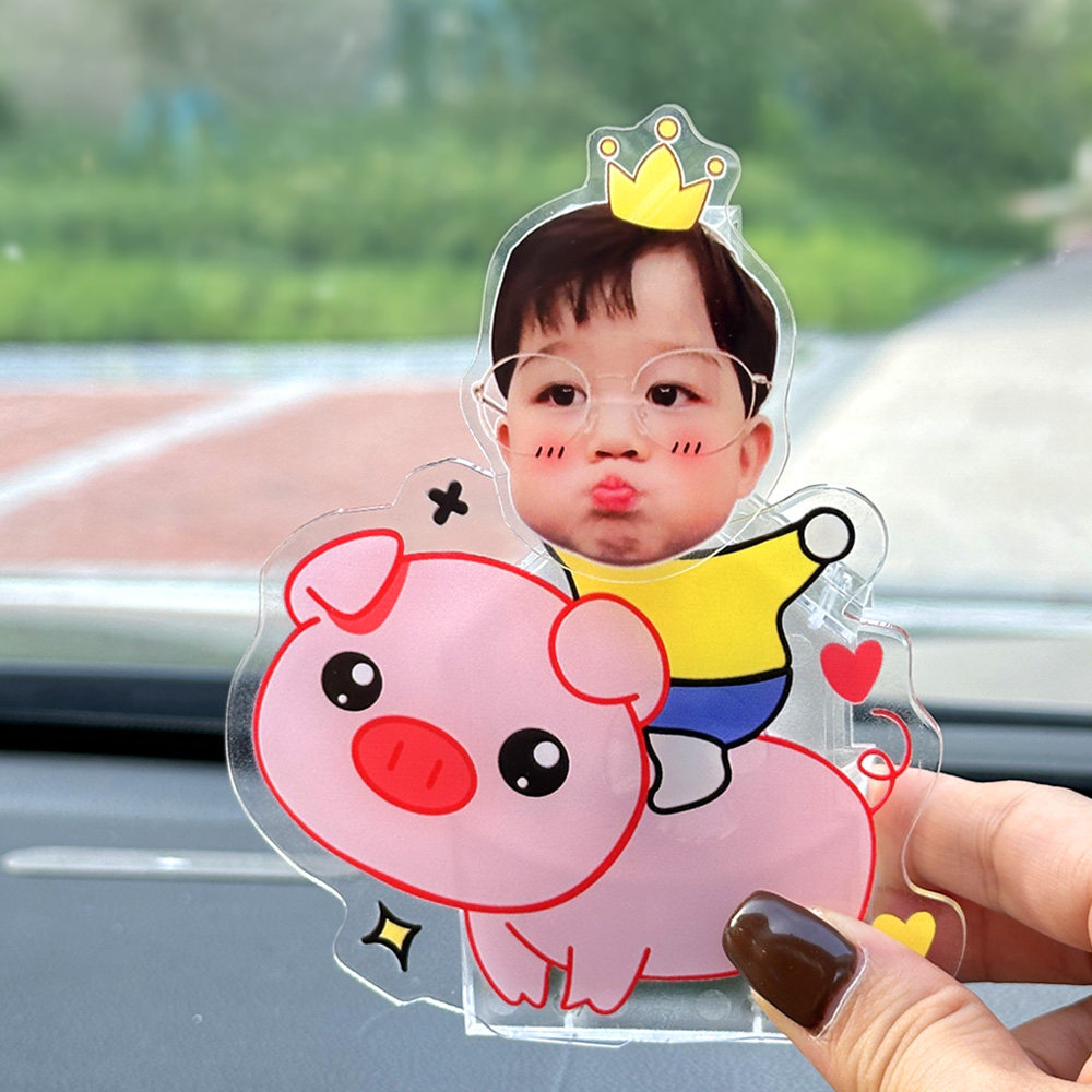 车载摆件定制宝宝照片汽车摇头太阳能车内装饰品车载创意用品可爱,淘宝优惠券,粉丝福利购,淘宝优惠卷