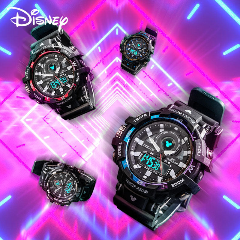 迪士尼儿童手表男孩潮流运动电子表 童时手表国产腕表