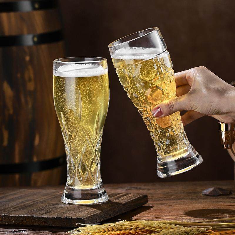 创意刻花玻璃啤酒杯家用高颜值雕花精酿杯扎啤杯大容量高档喝水杯,淘宝优惠券,粉丝福利购,淘宝优惠卷
