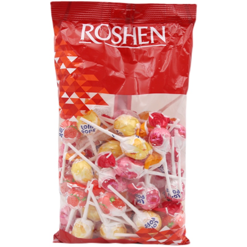 网红进口棒棒糖 ROSHEN/如胜酸乳混合水果味儿童糖果休闲零食喜糖-图3