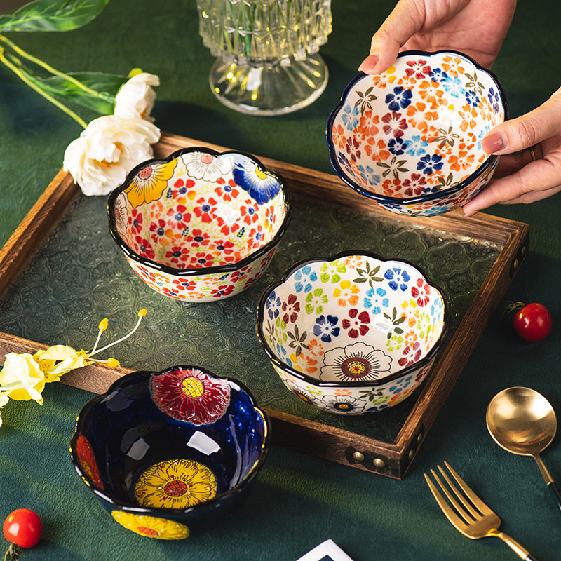 陶瓷饭碗家用碗具套装新款沙拉碗蒸碗高颜值微波炉专用碗面碗汤碗,淘宝优惠券,粉丝福利购,淘宝优惠卷