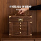 Fanhan Fingerprint Lock Solid Wood Jewelry Box