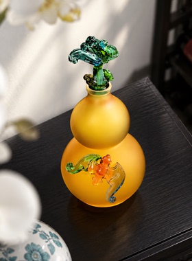 福禄双全葫芦花瓶家居摆件