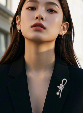 迪曼达极简风丝带胸针女士配饰