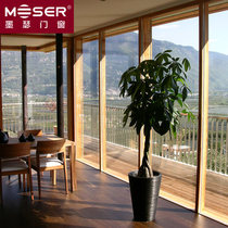 THERM wooden beam column structure curtain wall (wood cable)