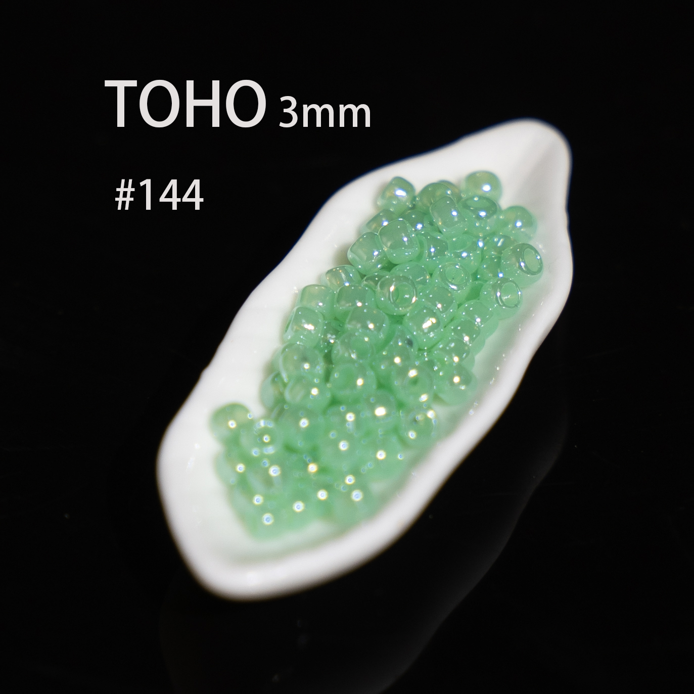 东宝TOHO米珠日本进口手编制串珠DIY花朵戒指材料8/0,3mm玉石系列 - 图1