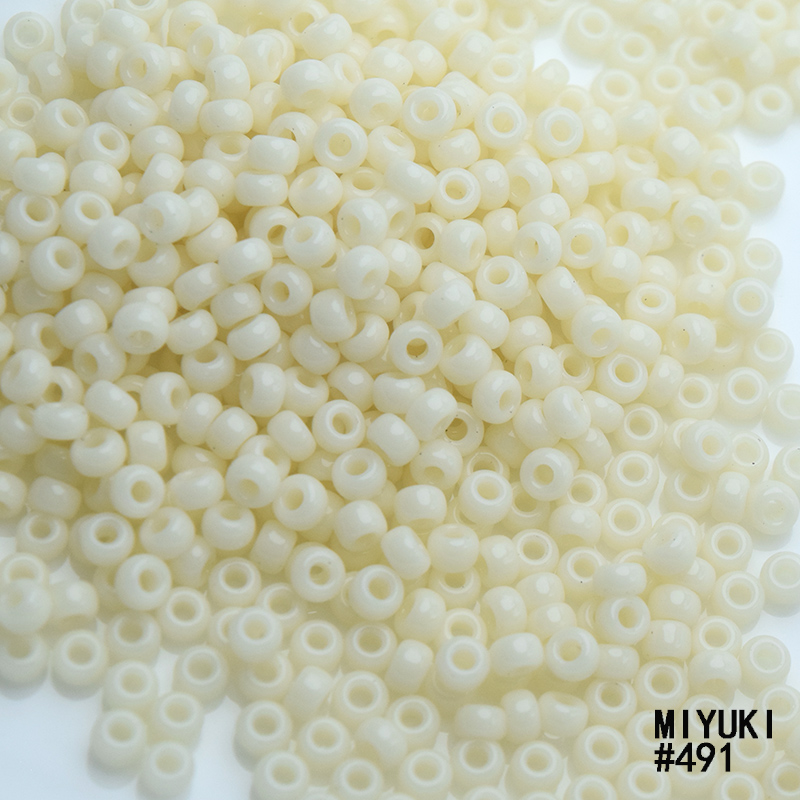 心欣DIY日本进口15/0御幸MIYUKI米珠2mm1.5mm实色瓷珠401/402/491 - 图1