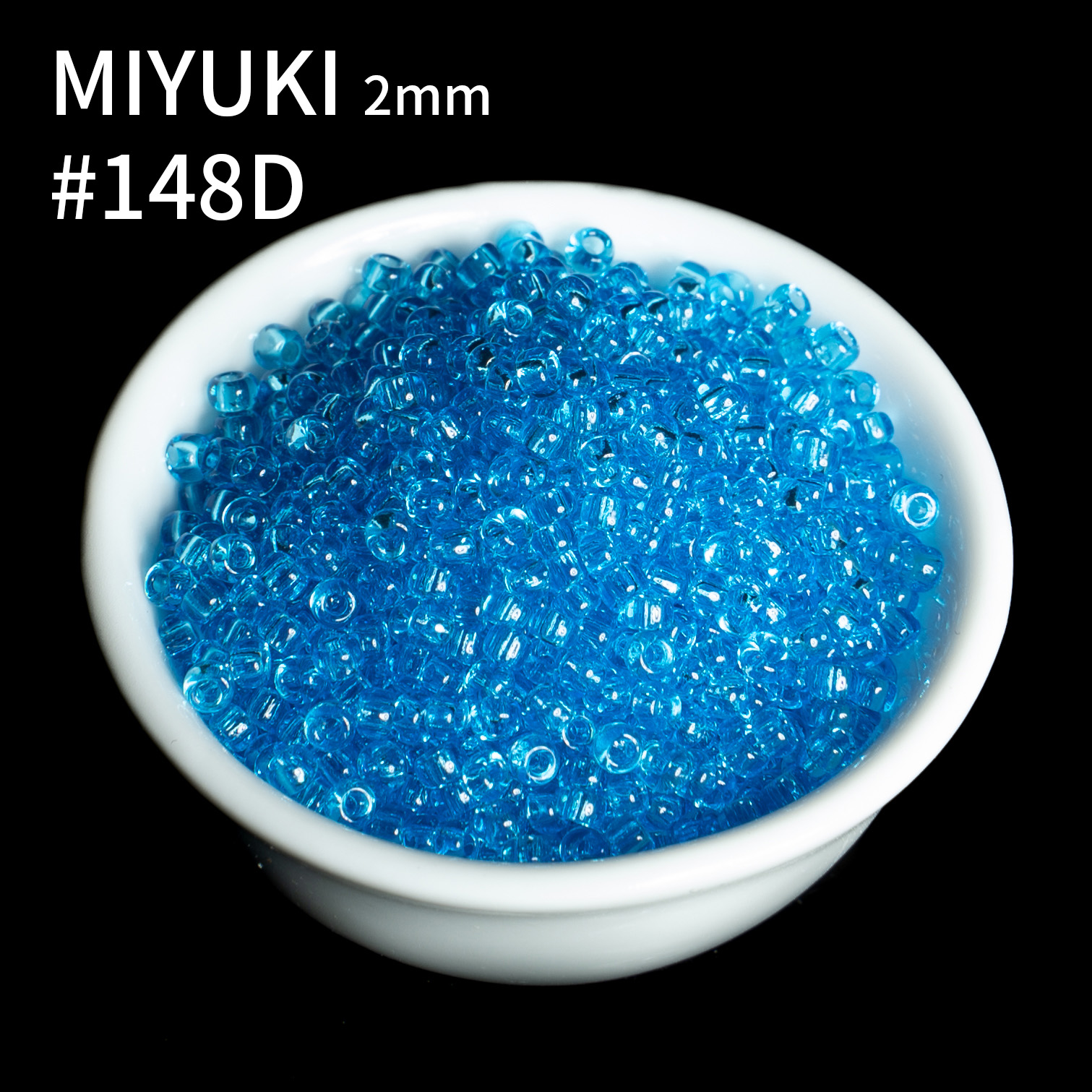 心欣DIY日本进口御幸MIYUK透明玻璃米珠2mm131/140/141D/143/155 - 图3