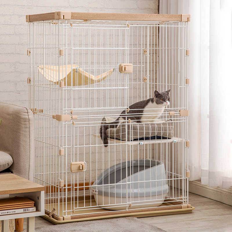 爱丽思木质豪华猫笼子大型室内大号三层猫咪猫舍猫别墅房子猫咪窝,淘宝优惠券,粉丝福利购,淘宝优惠卷