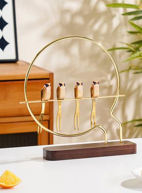 微瑕木质金属现代简约多功能摆件