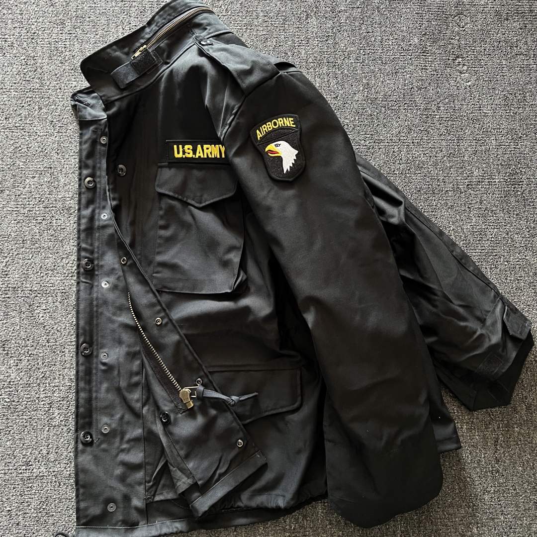 户外军迷服饰野战M65风衣男秋冬登山服加棉工装外套二战美军风衣 - 图0
