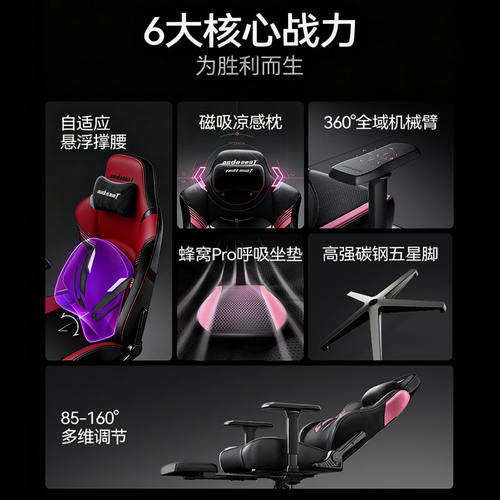 2026新款电竞椅家用办公电脑椅先锋王座网咖游戏网红工学电竞沙发 - 图3