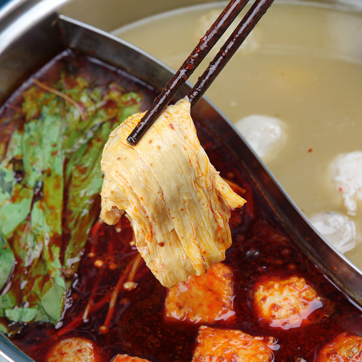 松珍鸿昶纯素麻辣火锅底料150g素食红油豆瓣火锅料麻辣烫香锅底料 - 图0