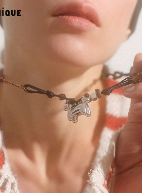 Picnique 马上发财串珠编绳长项链