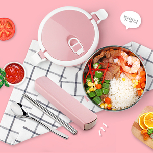 手提韩国不锈钢饭盒