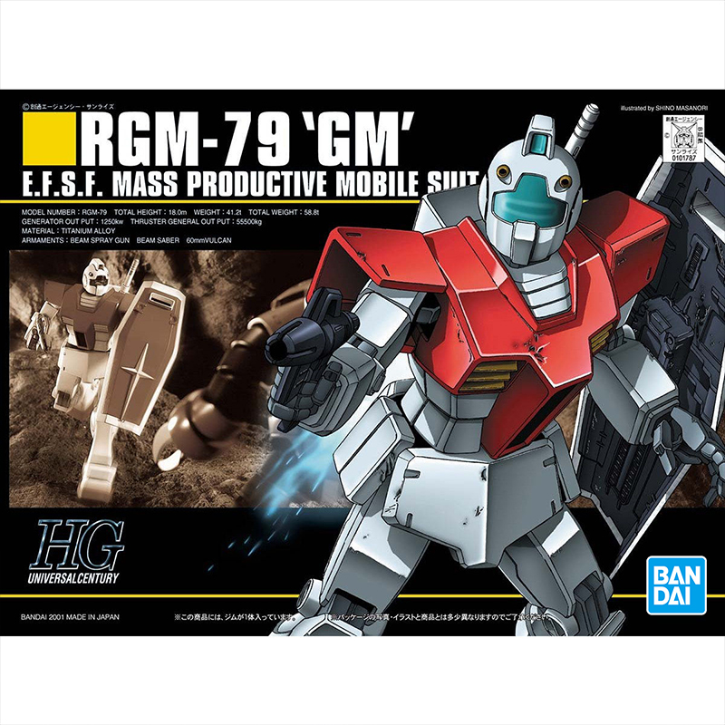 万代 HGUC 020 量产型 吉姆 RGM-79 GM HG 1/144 高达拼装模型 - 图3