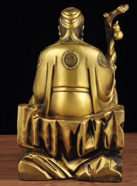 全铜神医华陀摆件中医养生馆药店桌面装饰品药王医圣神像供养铜像