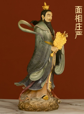 四大天师铜像彩铜萨守坚像崇恩真君萨真人萨天师神像家用道观供奉