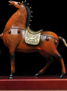 志在千里风水家居客厅书房工艺品