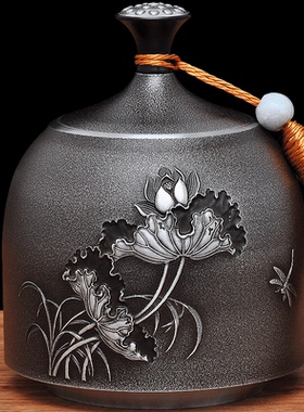 纯锡旅行便携茶叶罐密封罐金属锡制定制小号随身创意茶罐礼盒包装