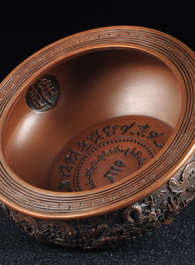 紫铜招财八宝摆件风水客厅