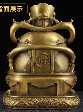 黄铜财神爷摆件请文财神供奉