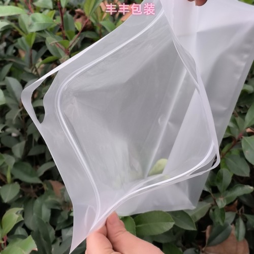 大号磨砂透明拉链自封袋手提袋通用版香榧5斤装山核桃5斤装特产袋 - 图2