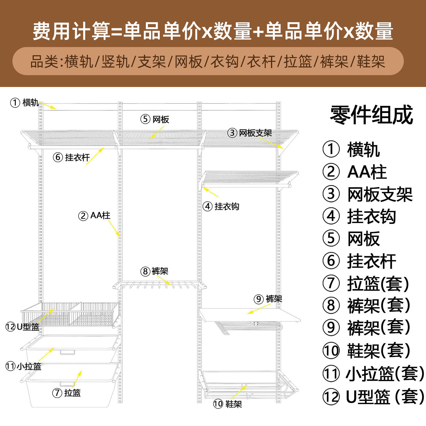 家用金属衣柜定制步入式衣帽间卧室全钢框架爆款洞洞板柜子组合架,淘宝优惠券,粉丝福利购,淘宝优惠卷