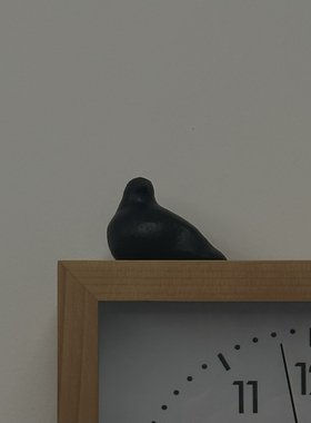 几多黑陶手作小鸟摆件