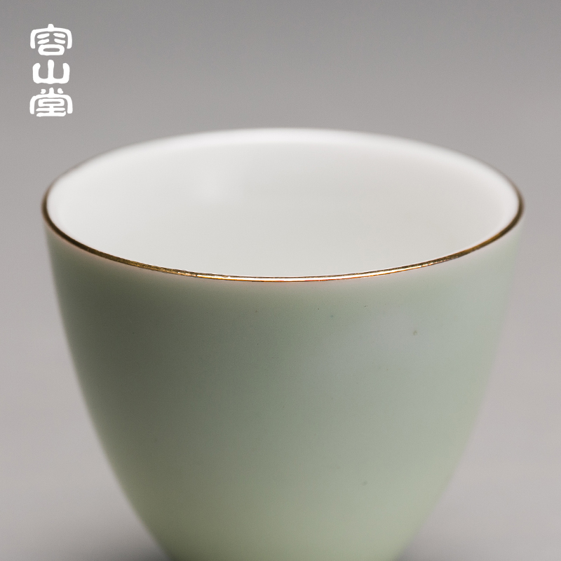 容山堂轻时 陶瓷祥和茶杯 小号品茗杯主人杯个人杯单杯盏功夫茶具 - 图1