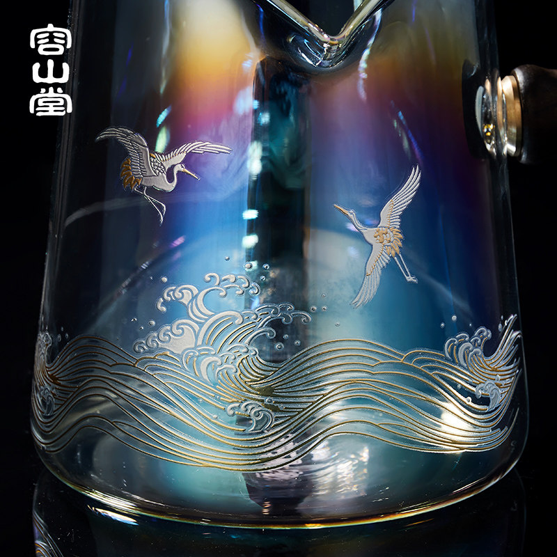 容山堂焕彩金银烧玻璃烧水壶电陶炉 容山堂电磁炉/陶炉
