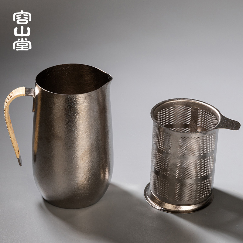 容山堂纯钛旅行茶具泡茶器户外便携一壶两杯随身快客杯露营套装