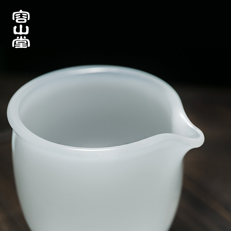 容山堂玉瓷公道杯分茶器茶海加大玻璃琉璃茶席功夫茶具配件