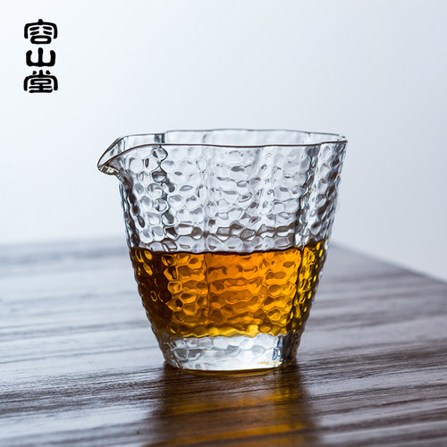 容山堂 冰丝玻璃公道杯 大号加厚茶海 手工分茶器 耐热茶具 - 图0